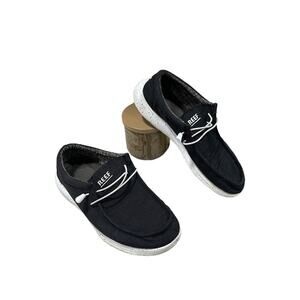 Reef Men’s Size 9 Cushion Coast TX Charcoal Black Relaxed Fit Comfort Shoes